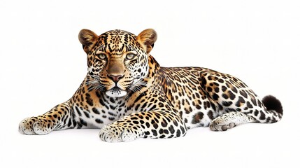 Fototapeta premium Rich Leopard Skin Texture Highlighting Natural Pattern Detail