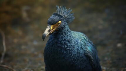 Fototapeta premium A close up of a bird with a yellow beak