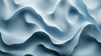 Obraz premium Intricate patterns of flowing textures create a serene and mesmerizing visual experience in soft hues of blue