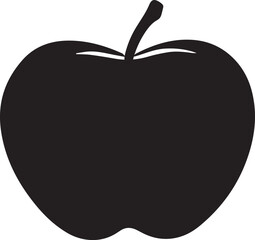 silhouette vector art of Apple