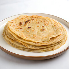 roti in a plate