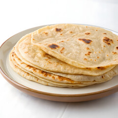 roti in a plate