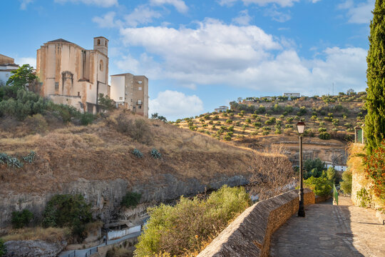 Church of Our Lady of the Incarnation, in Setenil de las Bodegas, Cadiz, Andalusia, Spain.