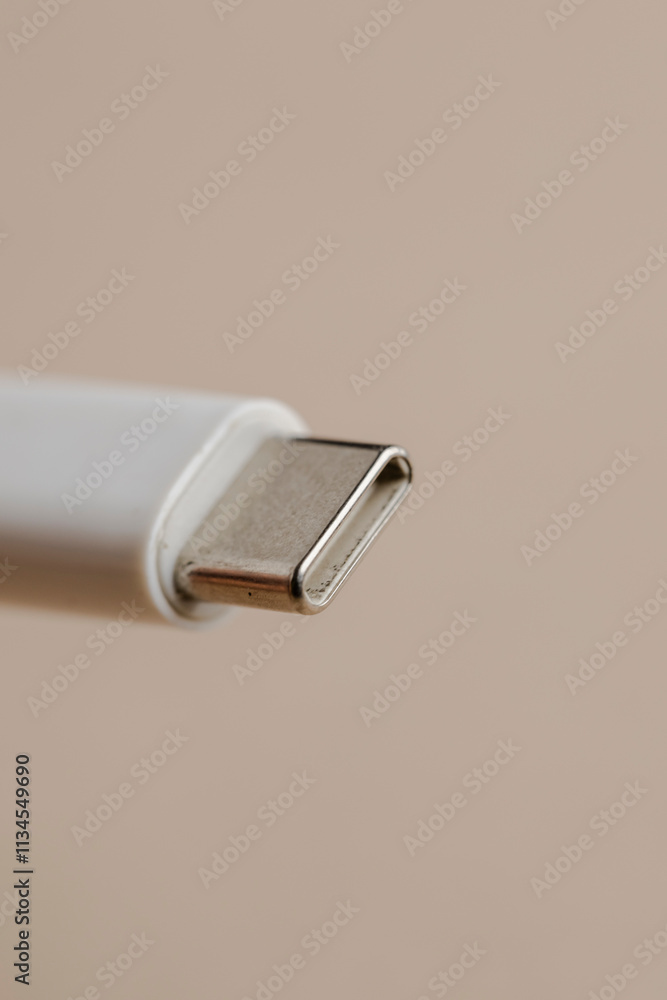 Poster usb-c cable, featuring a reversible and high-speed connector, ideal for charging and data transfer w