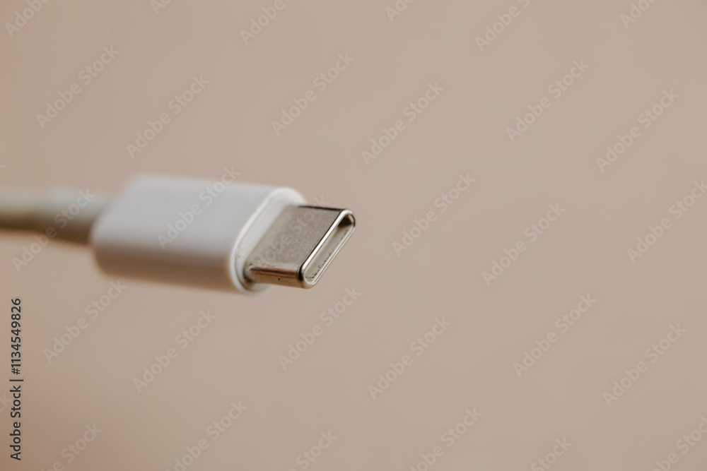 Poster usb-c cable, featuring a reversible and high-speed connector, ideal for charging and data transfer w