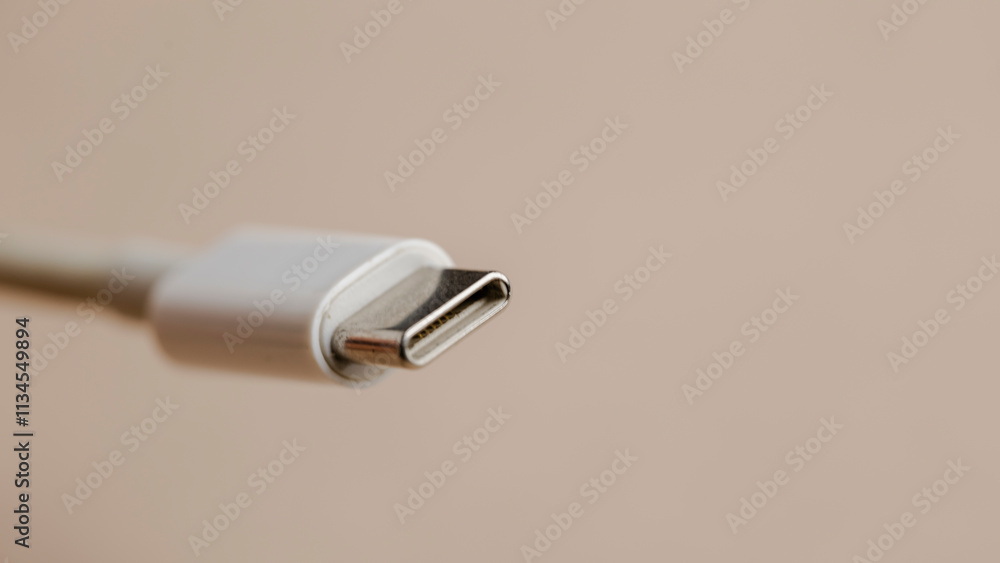 Poster usb-c cable, featuring a reversible and high-speed connector, ideal for charging and data transfer w