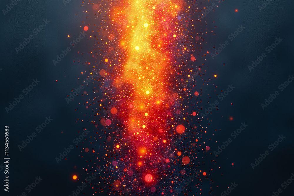 Aufkleber glowing vertical gradient features various grains colors dark noisy background abstract textured