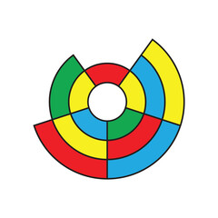 illustration of polar grid vector icon. Polar grid vector icon with different color combination
