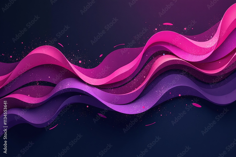 Poster abstract purple pink colors grainy black background create unique web design element textured color 