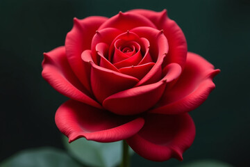 Fototapeta premium artificial dark red rose realistic macro closeup flower