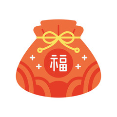 Korean traditional lucky bag. Lucky pocket for Korean Lunar new year's day. 