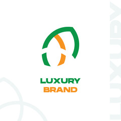 Elegant luxury brand logo template design
