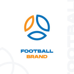 Fototapeta premium Football sports club logo template design or soccer league logo