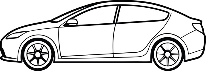 sports car, minimalist electric car