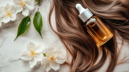 Japanese hair serums with camellia oil for silky, shiny hair