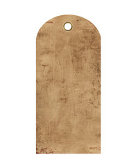 hang tag vintage distressed paper with hole punch bronze grommet eyelet ring 