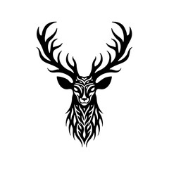 Deer Head Silhouette, Deer Head Vector Art, Deer Head Illustration, Deer Head Bundle.