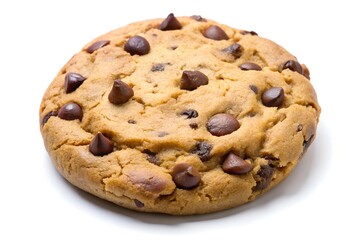 Chocolate chip cookies isolated