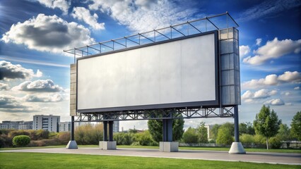 Obraz premium Blank jumbotron displays for digital advertising , blank, jumbotron, displays, digital, advertising, technology