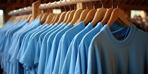 Fototapeta premium clothes on hangers