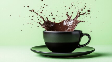 High-Speed Capture of Liquid Hot Chocolate Splash
