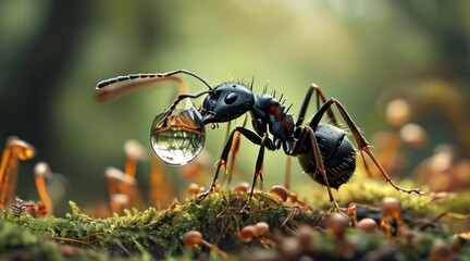 Naklejka premium Exploring the Insect World