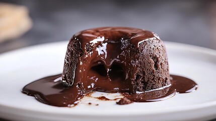Molten Chocolate Lava Cake Dessert Delicious Treat