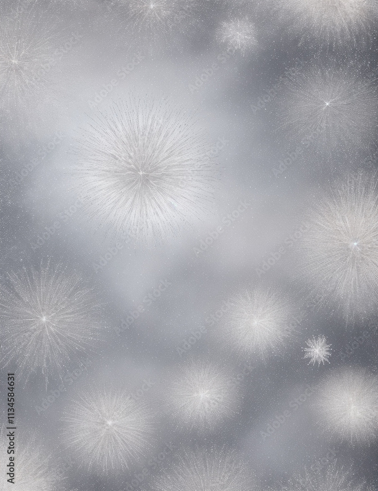 Wall mural silver background - abstract light silver background - generative ai