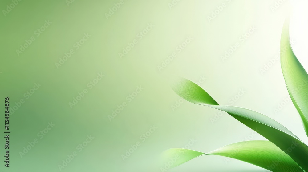Poster soft-focus green background with gentle color transitions, offering a smooth and modern visual backd