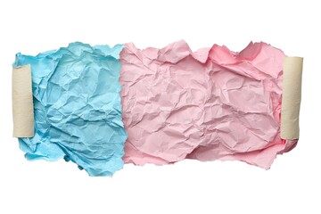 Visual concept of colorful tissue paper art creative studio display