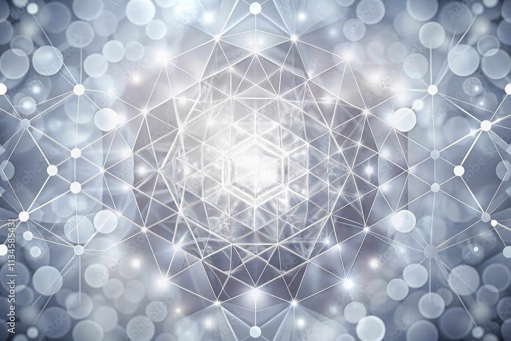 Poster abstract geometric monochrome design background featuring bokeh effect for modern brochures, website