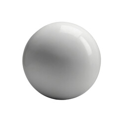 white sphere isolated on white