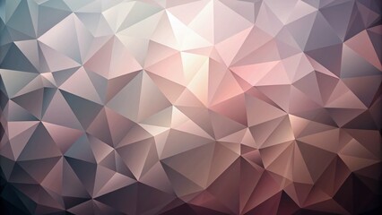 Naklejka premium Abstract Polygon Design in Dusty Pink and Grey with Low Light Effects, Offering a Contemporary Aesthetic Perfect for Modern Interior Decor and Digital Art Projects