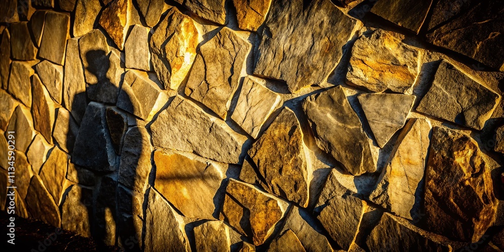 Aufkleber abstract silhouette photography of textured stone backgrounds in monochrome with intricate patterns,
