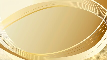 Fototapeta premium Mesmerizing Abstract Golden Geometric Curves and Waves Forming Elegant Minimalist Stylish Backdrop