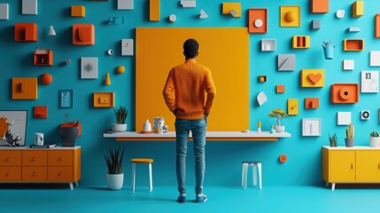 Exploring digital marketing through interactive ads in vibrant spaces