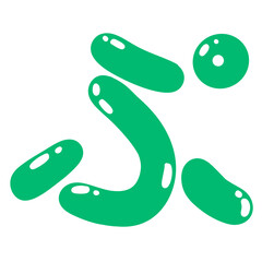 Japanese hiragana lettering 