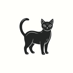 The black cat silhouette is perfect for a variety of uses, from logos and branding to invitations and home decor.