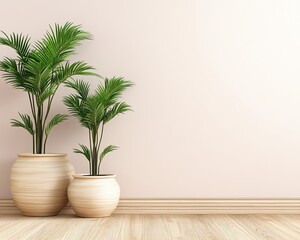 EcoFriendly Home Decor Ideas, pastel plant pots with indoor greenery in a sustainable living room setting