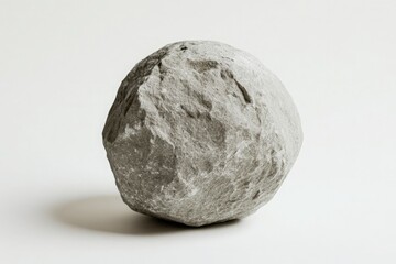  a ball of gray limestone