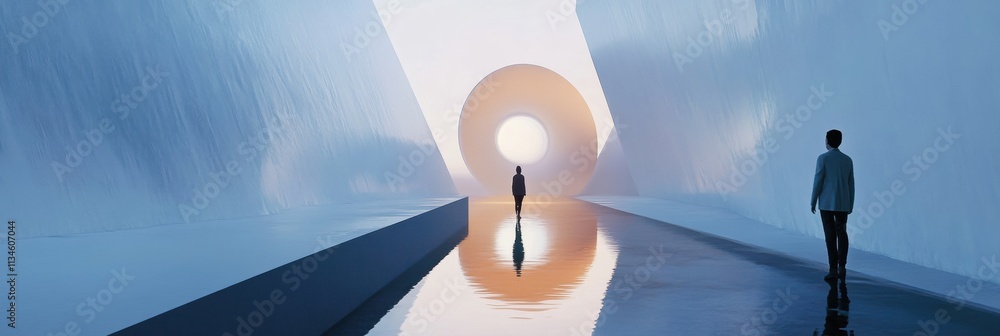 Aufkleber visitors explore a captivating digital gallery that showcases stunning virtual artworks and avatars,