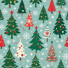 Fototapeta premium christmas trees background