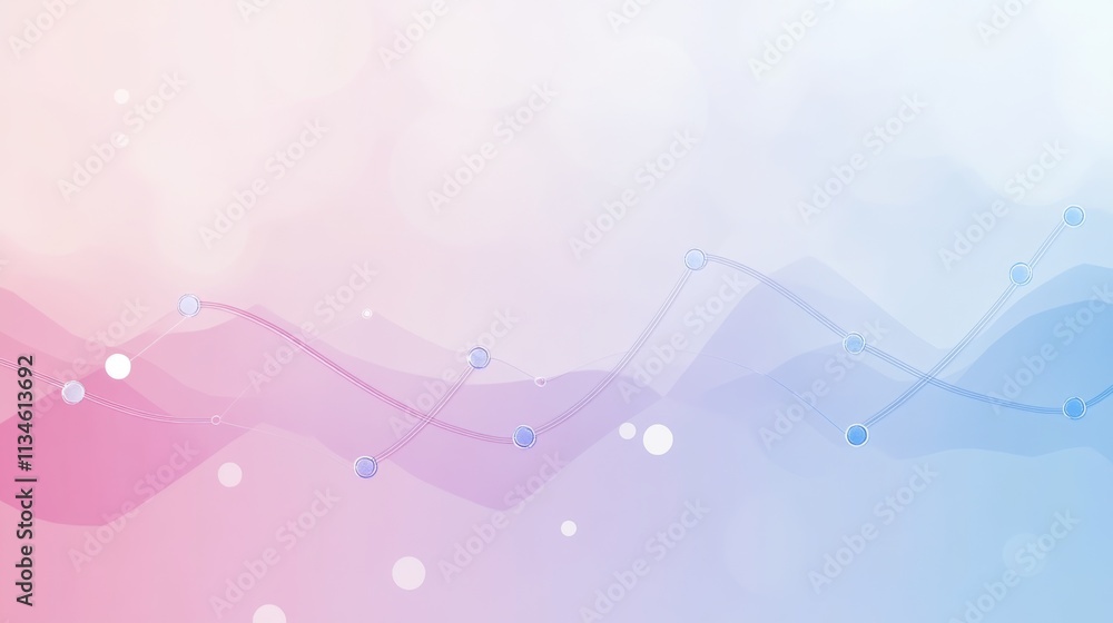 Poster abstract background with flowing lines and soft color gradients