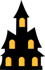 Haunted House Silhouette