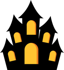 Haunted House Silhouette