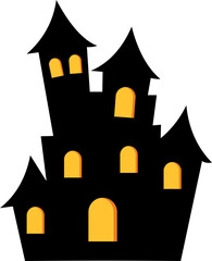 Haunted House Silhouette