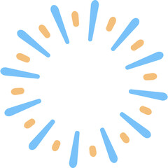 Colorful Fireworks Burst. Vector Icon