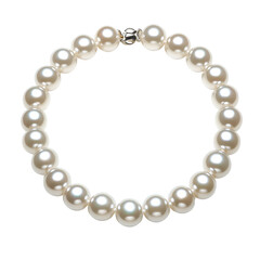 Obraz premium Elegant White Pearl Necklace Jewelry Fashion Accessory