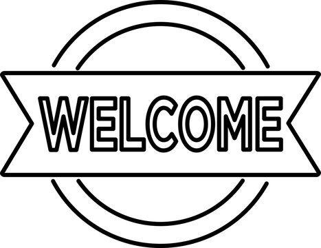 recommend clip art: Welcome Line Art Style