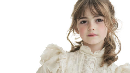 A Charming Victorian Inspired Dress for Girls Perfect for Historical Themed Events, Photoshoots, Costumes, and Parties.